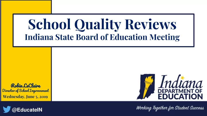 school quality reviews