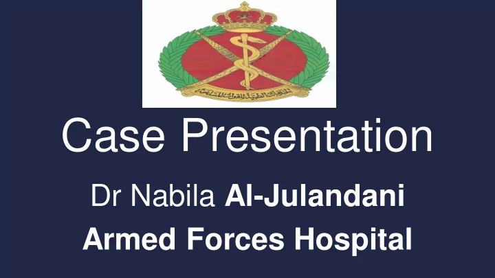 case presentation