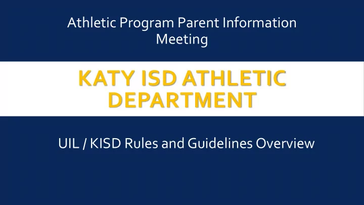 katy isd athletic