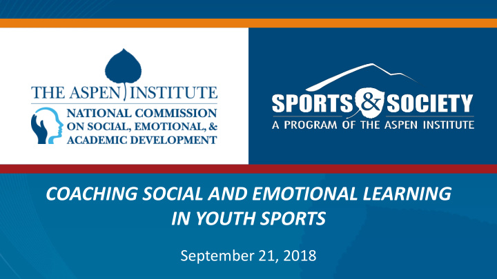 coaching social and emotional learning in youth sports