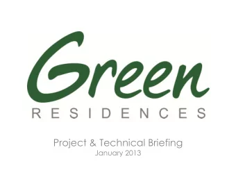 Project &amp; Technical Briefing  January 2013  Vicinity Map  DID YOU KNOW?  STUDENT POPULATION  IN