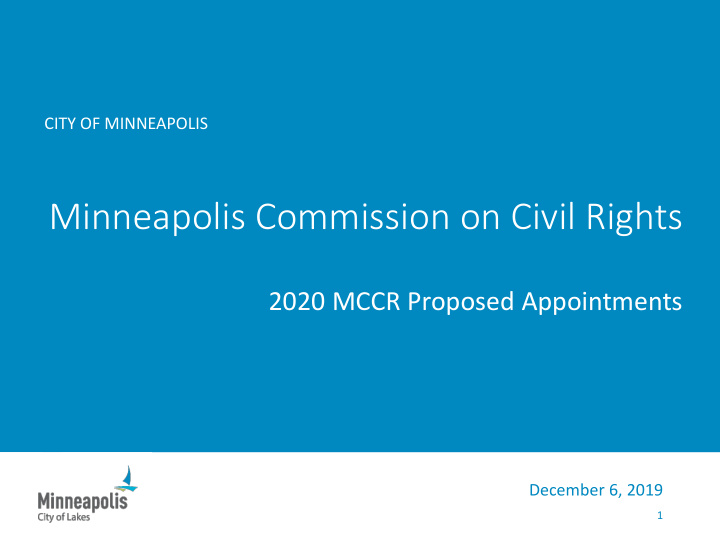 minneapolis commission on civil rights