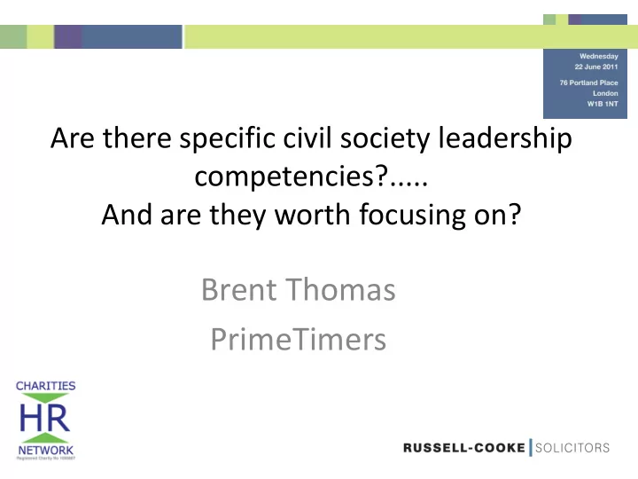 primetimers do these apply to your organisation