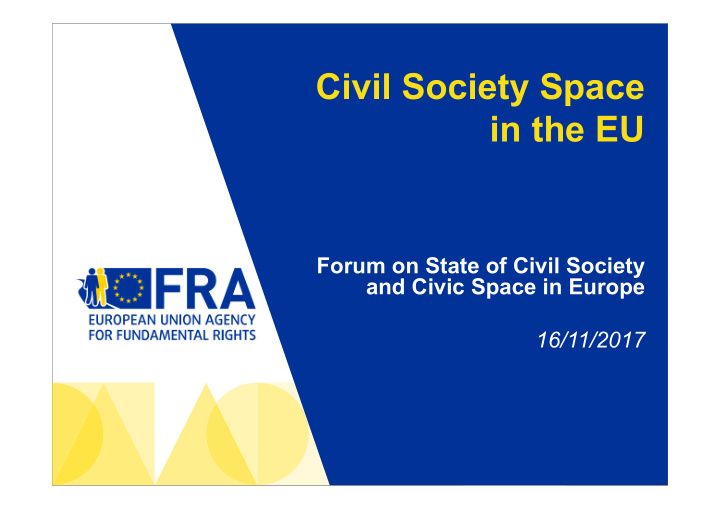 civil society space in the eu