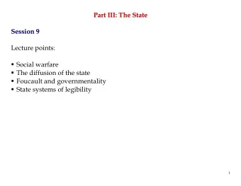 Pa  ar  rt  t  I  II  II  I:  :  T  Th  he  e  S  St  ta  at  te  e  P  Se  es  ss  si  io  on  n