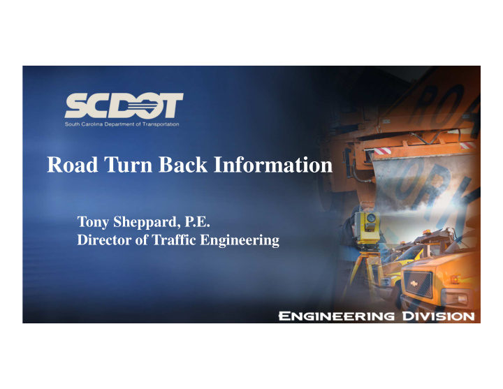 road turn back information