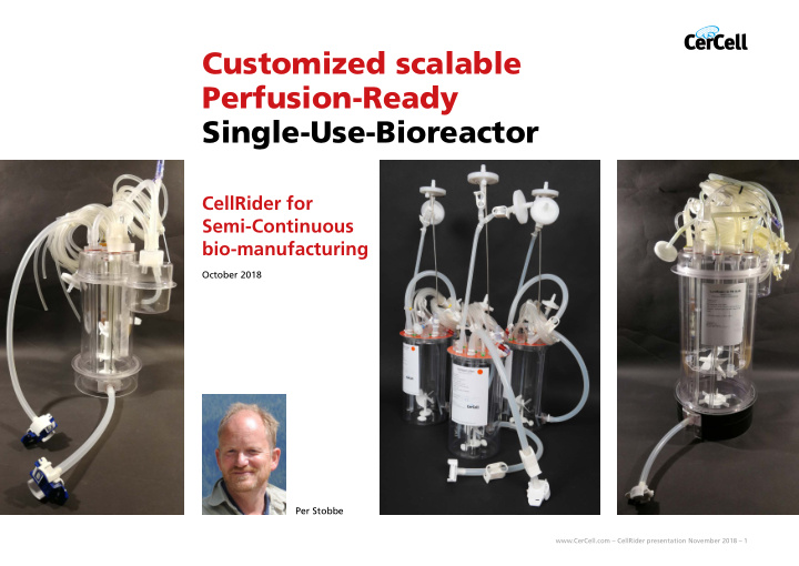 customized scalable perfusion ready single use bioreactor