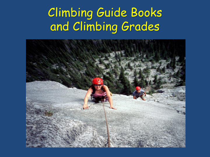 climbing guide books