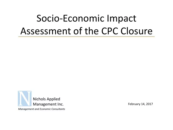 socio economic impact