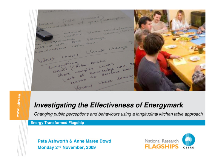 investigating the effectiveness of energymark