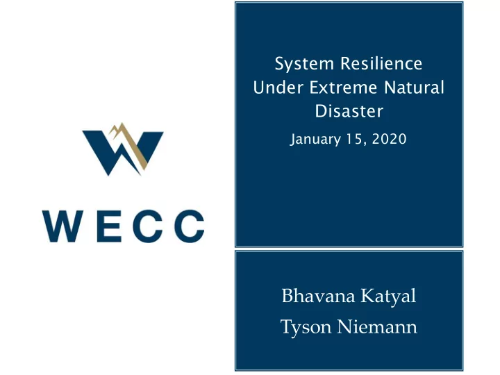 bhavana katyal tyson niemann introduction