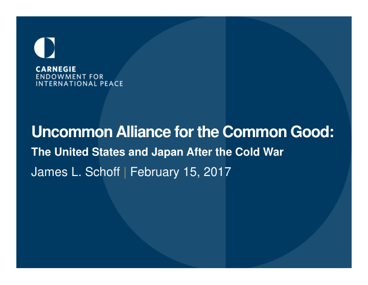 uncommon alliance for the common good