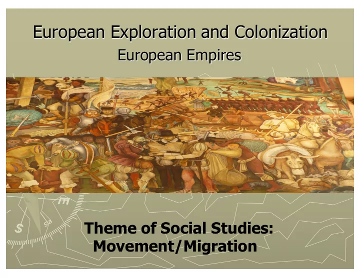 european exploration and colonization
