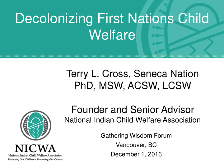 decolonizing first nations child