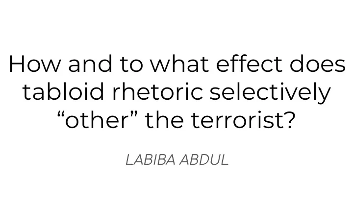 how and to what effect does tabloid rhetoric selectively