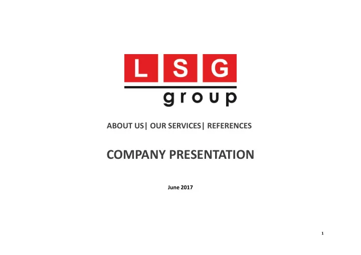 company presentation