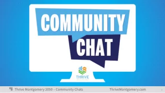 Thrive Montgomery 2050  Community Chats  ThriveMontgomery.com  1  How to Participate - Zoom