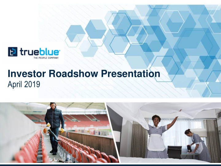 investor roadshow presentation