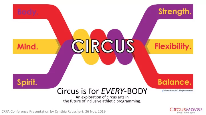 circus is for every body