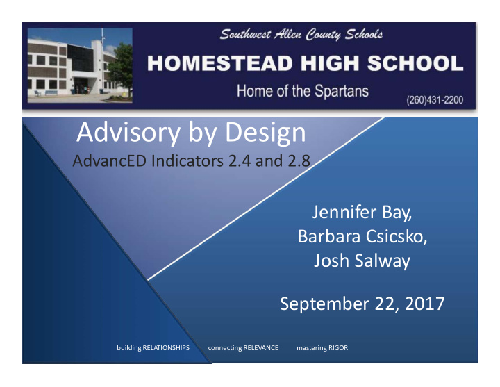 advisory by design