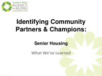 identifying community partners champions