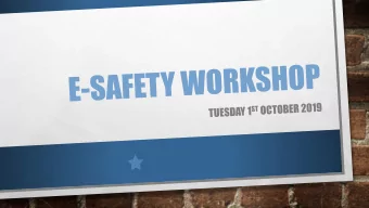 WHAT IS E-SAFETY?  E safety is how you can stay safe online. This includes:  Using devices e.G.