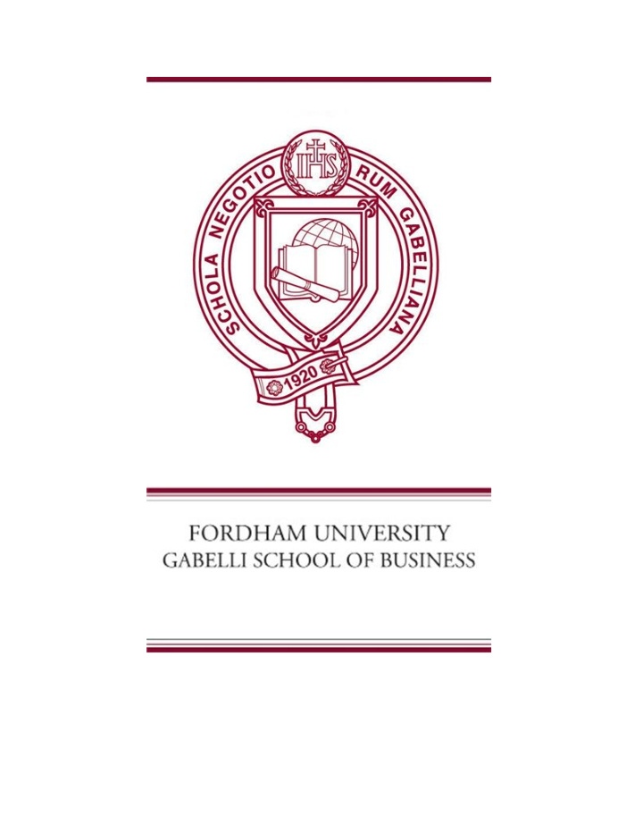 2018 gabelli undergraduate business research conference
