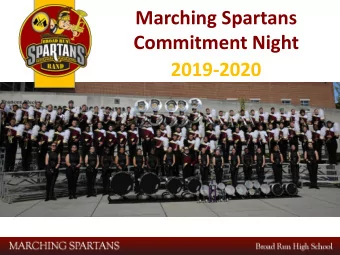 Commitment Night  2019-2020  Welcome &amp;  Introductions  Please hold your questions until  the