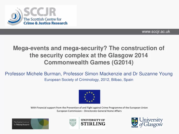 mega events and mega security the construction of the