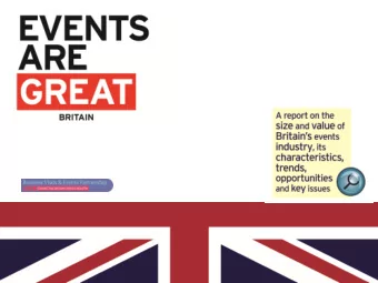 An Anthology  Events Are GREAT Britain is a compilation or  distillation of existing