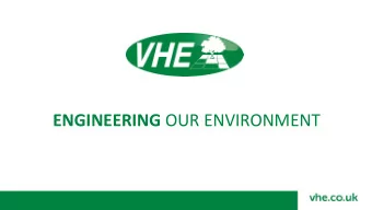 ENGINEERING OUR ENVIRONMENT  Contents  Company Background  Renew Group  Company Structure