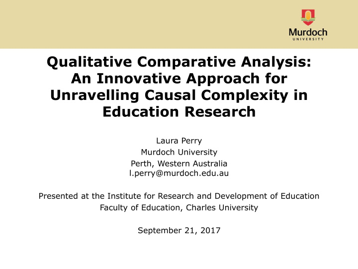 qualitative comparative analysis