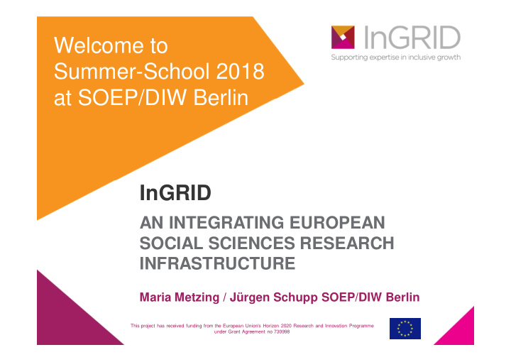 welcome to summer school 2018 at soep diw berlin