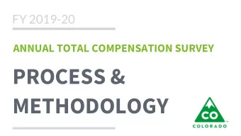 METHODOLOGY  Meet &amp; Confer Topics  Introduction  1  Maintenance Year    Total Compensation