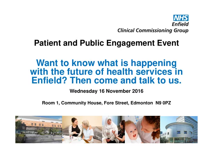 want to know what is happening with the future of health