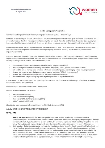 3. Be proactive, but resist jumping to conclusions. Prevent problematic behaviour from escalating