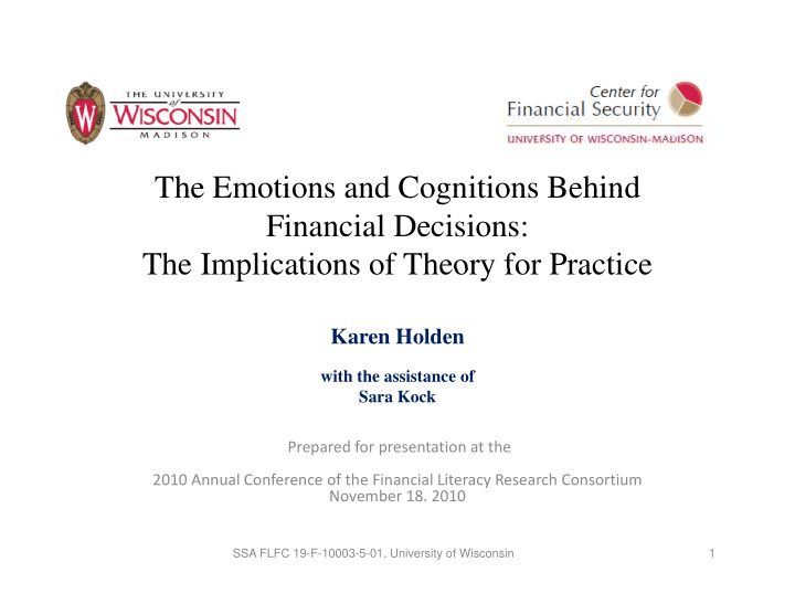the emotions and cognitions behind the emotions and