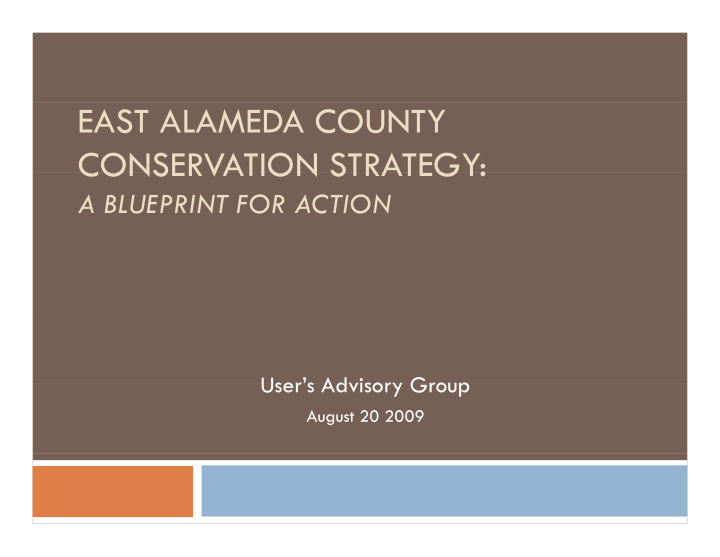 east alameda county conservation strategy conservation