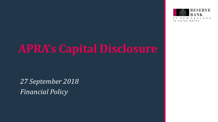 apra s capital disclosure