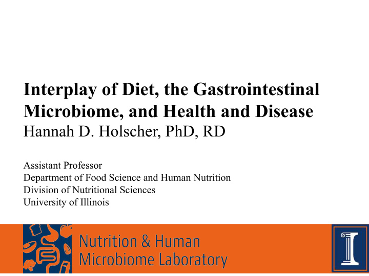 interplay of diet the gastrointestinal microbiome and