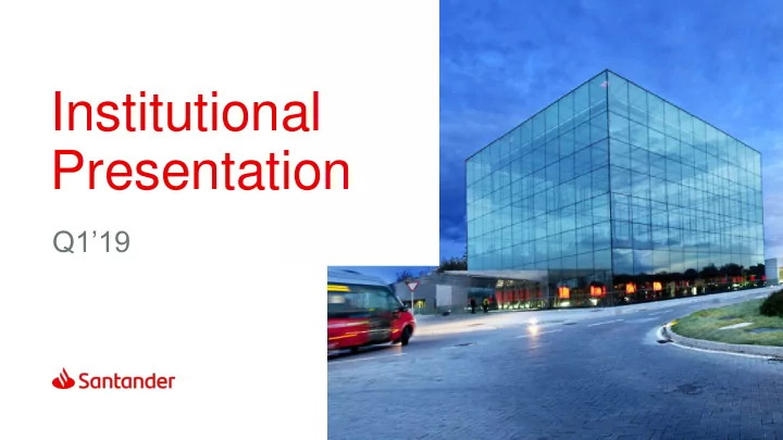 institutional presentation