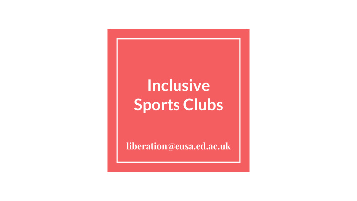 sports clubs