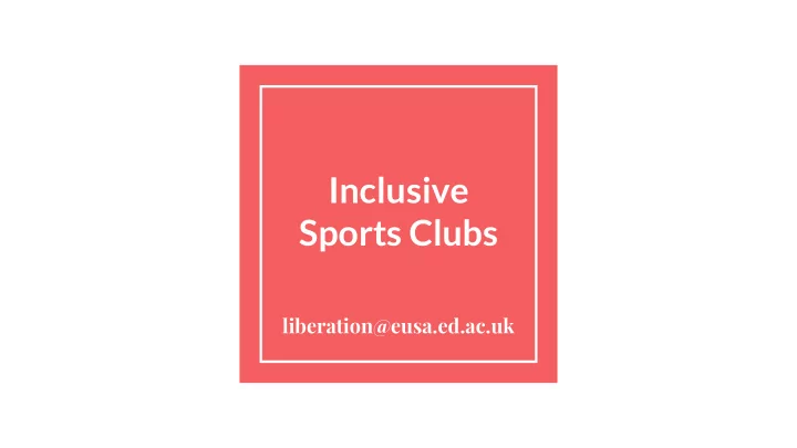 sports clubs