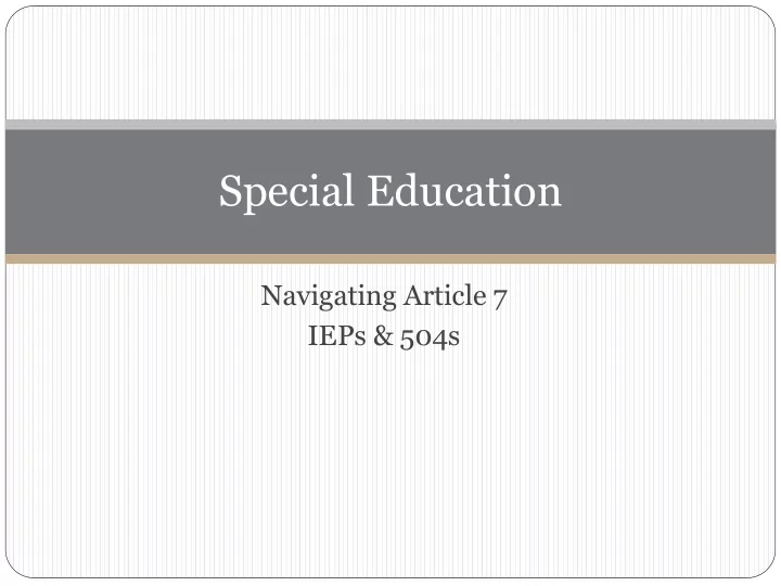 special education