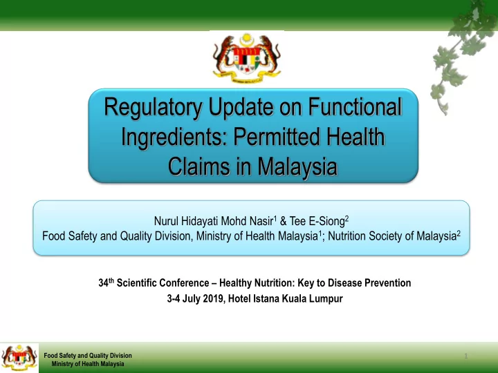 ingredients permitted health