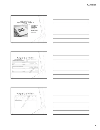 9/20/2018 T AKING Q UICK A CTION TO R ES VE C OMPLAINTS OF D IS  OL  CRIMINATION  Eric Magee