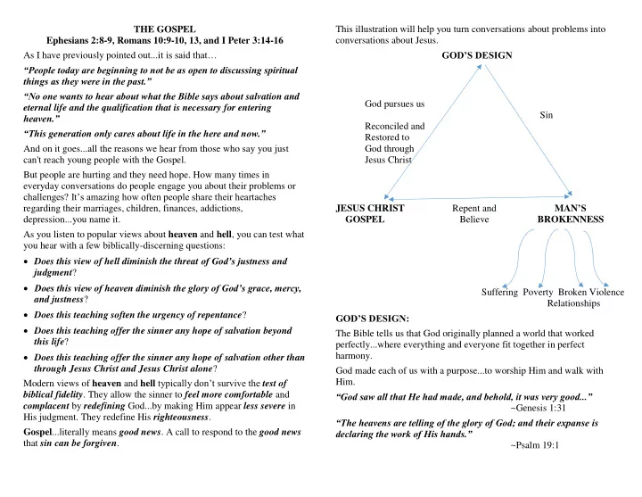 the gospel this illustration will help you turn