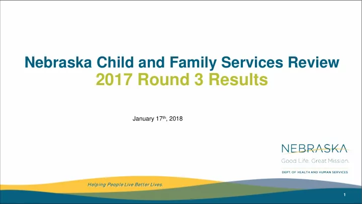 2017 round 3 results