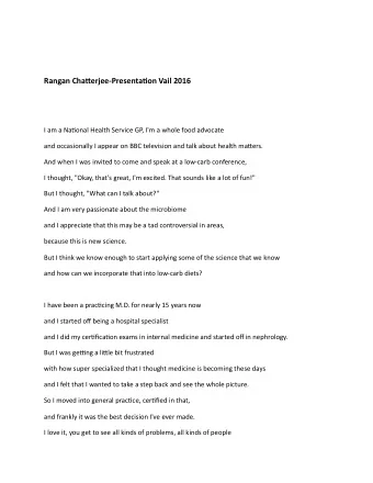 Rangan  Cha(erjee-Presenta0on  Vail  2016    I  am  a  Na&amp;onal