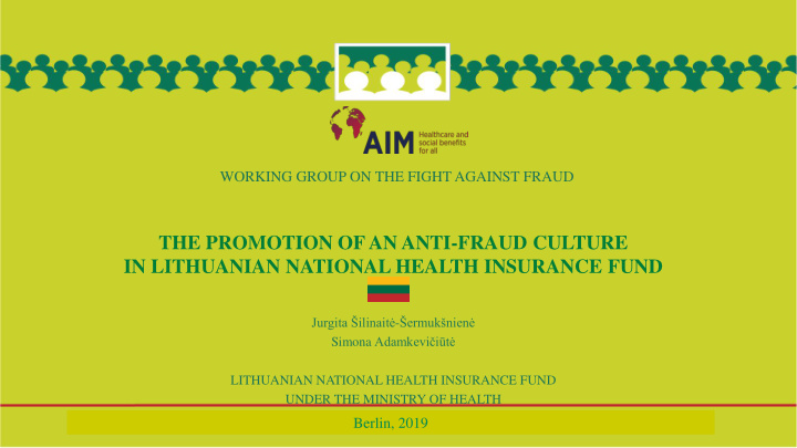 in lithuanian national health insurance fund